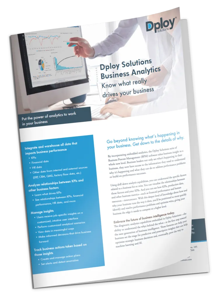 Business Analytics info sheet