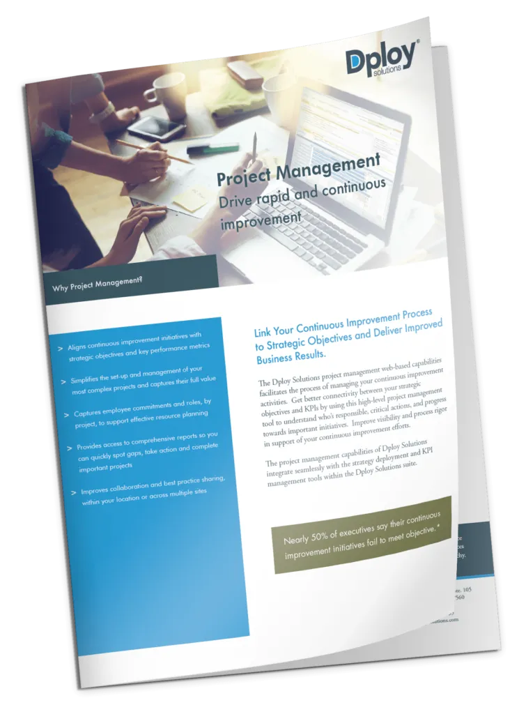 Project Management info sheet